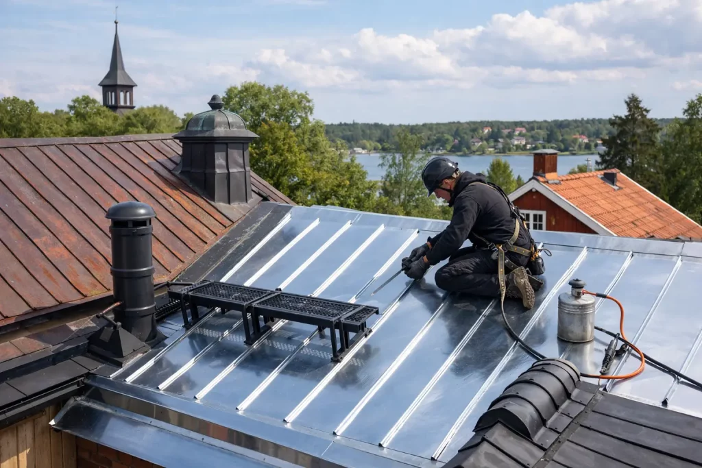Renovering av äldre plåttak med rätt metod