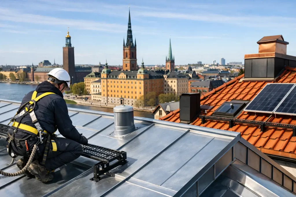 Takläggare i Stockholm för hållbara takprojekt
