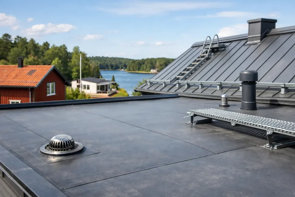 Tätskikt på låglutande tak - rätt val för huset